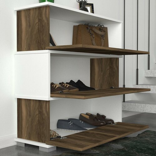 Botník Napolyon White and Walnut