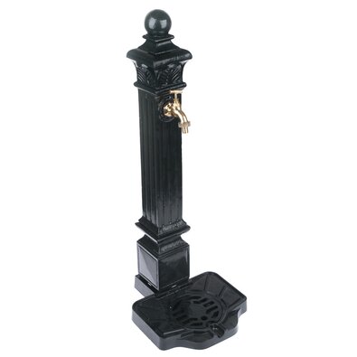 Hliníková fontána čierna, 80 x 32 cm