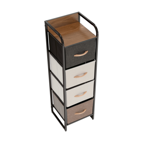 Komoda z szufladami z tkaniny HAZEL TYP 1, brązowy