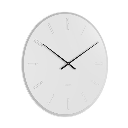 Karlsson KA5800WH Designové nástěnné hodiny, 40 cm