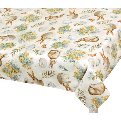 Bellatex Pashmina Velikonoce Zajček cvet bež, 100x 100 cm