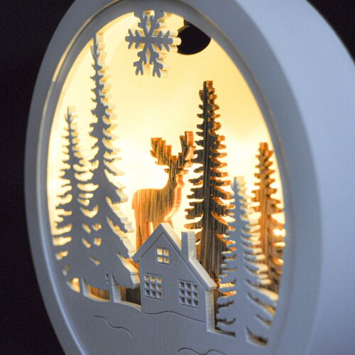 Solight Obrazek dekoracyjny LED Winter time