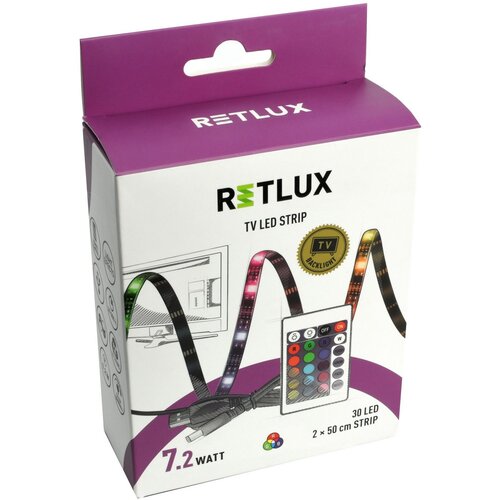 LED Retlux RLS 102 taśma ze złączem USB RGB, 2 x 50 cm