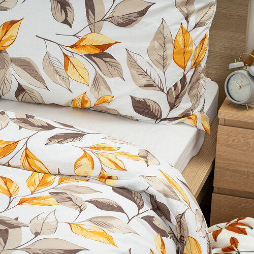 4Home Бавовняна постільна білизна ренфорс  Autumn Leaves, 140 х 200 см, 70 х 90 см