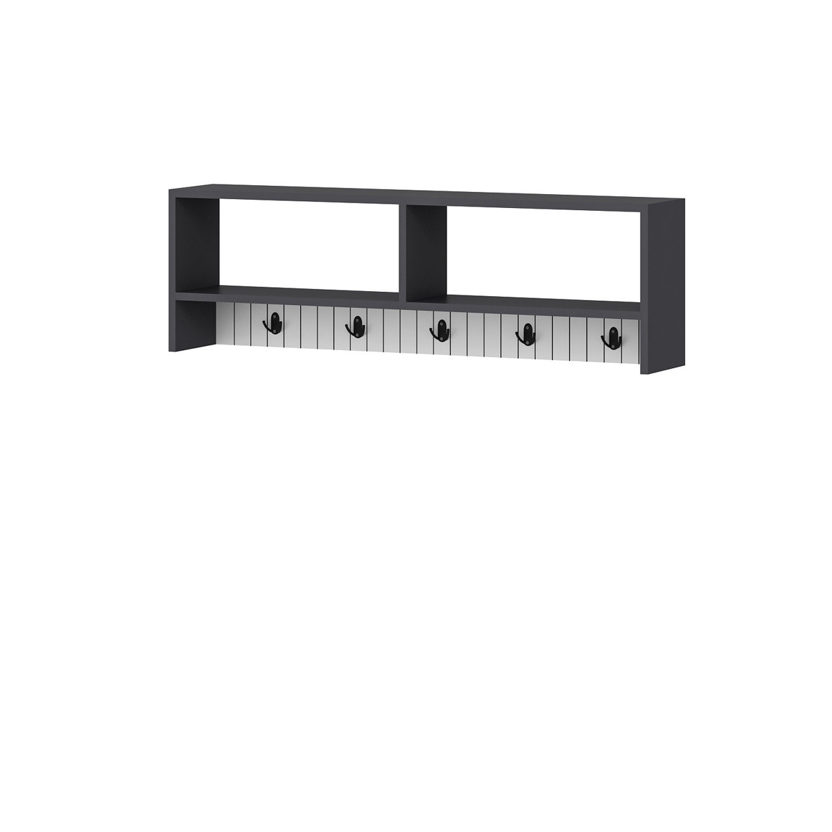 Nástěnný věšák Sarandon Anthracite White