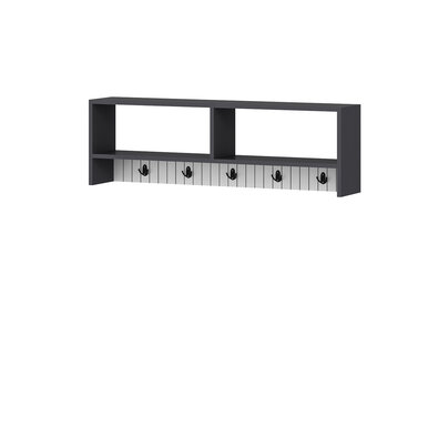 Nástěnný věšák Sarandon Anthracite White