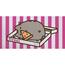 Ręcznik kąpielowy Pusheen Pizzas, 70 x 140 cm