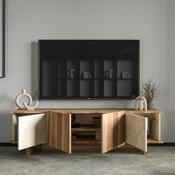 Televizní stolek Diana Travertine and Walnut