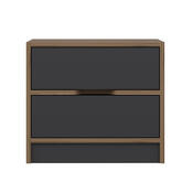 Stolik nocny Elina Walnut Anthracite