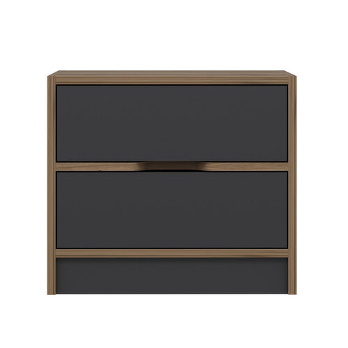 Noční stolek Elina Walnut Anthracite