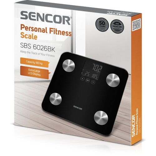 Sencor SBS 6026BK osobista waga fitness, czarna