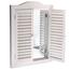 Настінне дзеркало з жалюзі Breeze, біле, 45 × 60 ×3 см