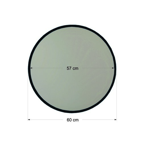 Lustro Yuvarlak Ayna Siyah 60 cm