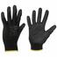 Sixtol Mănuși de lucru GLOVE PE-PU 11 negru,dimensiunea 11"