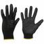 Sixtol Rękawice robocze poliestrowe GLOVE PE-PU 11czarne, rozmiar 11"