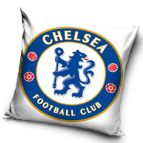 Vankúšik Chelsea FC white, 40 x 40 cm