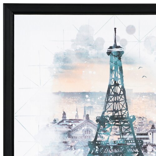 Plátený obraz v rámčeku Paris, 40 x 40 x 2,5 cm