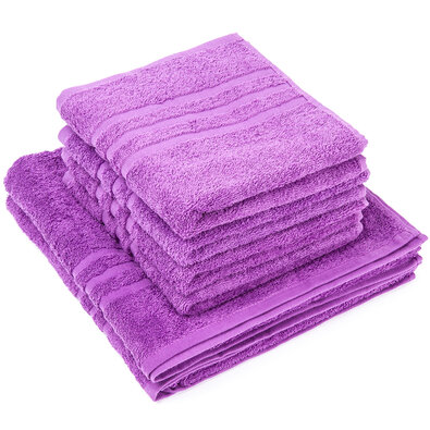 Set de prosoape Classic violet, 4 buc. 50 x 100 cm, 2 buc. 70 x 140 cm