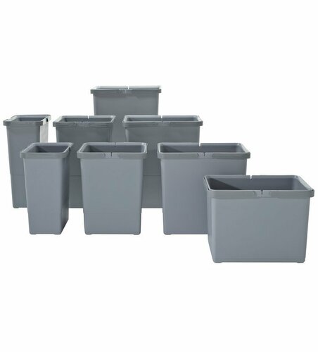 Elletipi Plastični koš z ročaji 24 l, siv