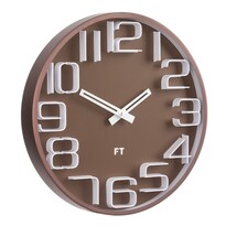 Настінний годинник Future Time FT8010BR NumbersDesign, діаметр 30 см