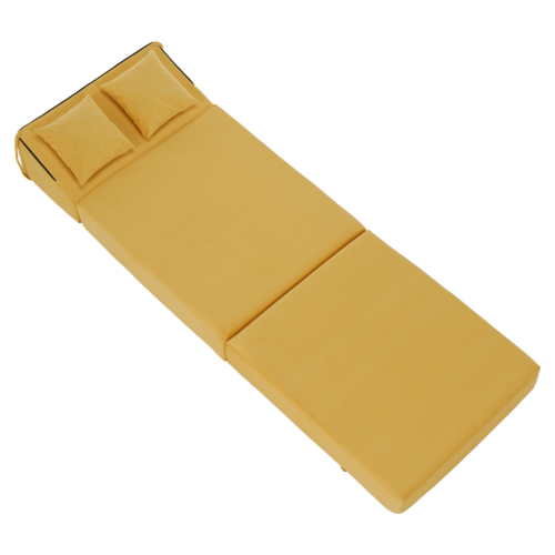 Skladacie kreslo/matrace PELOS, žltá