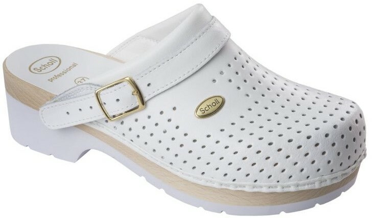 Scholl CLOG S/COMF - pantofle zdrowotne PROFESSIONAL rozm. 36, biały, 36 EU