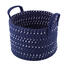Altom Dark blue pamut kerek kosár, 28 x 20 cm