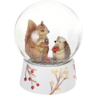 Glob cu zăpadă Autumn animals Squirrel, 8 x 10 cm