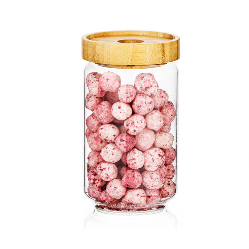 4Home Vorratsdose aus Glas mit Deckel Bamboo Style, 800 ml