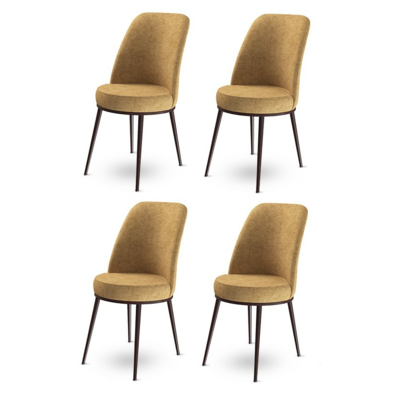 Set de scaune de sufragerie Dexa Cappuccino andBrown, 2 buc.