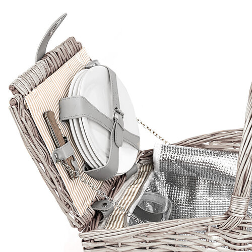 Picknickkorb für 4 Personen, 60 x 29 x 31 cm