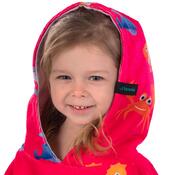 Towee Poncho copii surf Fishee pink, 50 x 60 cm