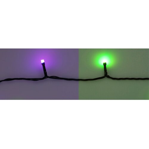 RGB božične LED-lučke z daljinskim upravljalnikom,96 LED-diod, barvite, 9,6 m