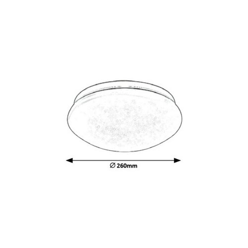 Plafonieră LED Rabalux 3936 Lucas, albă, diam. 26 cm