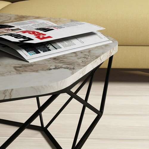 Konferenční stolek Diamond White Marble