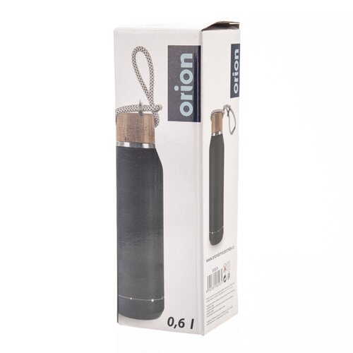 Orion Termoska KVĚT 600 ml, črna