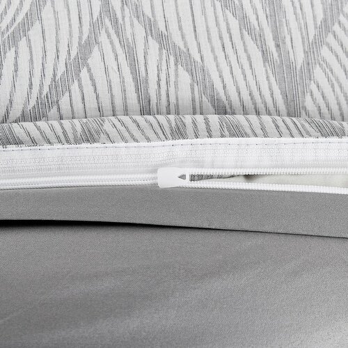 Pościel żakardowa Florida szary, 140 x 200 cm, 70 x 90 cm