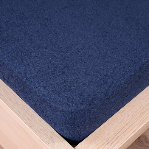 4Home Froté prestieradlo tmavomodrá, 160 x 200 cm