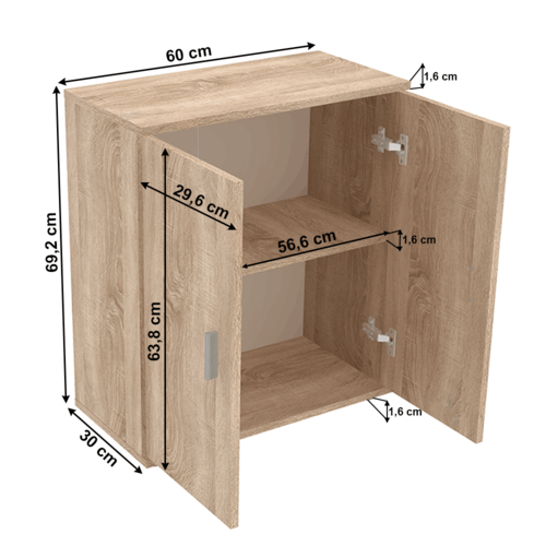 Schrank ADELI Typ 1, Eiche Sonoma