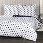 4Home Baumwollbettwäsche Stars Navy Blue, 160 x 200 cm, 70 x 80 cm