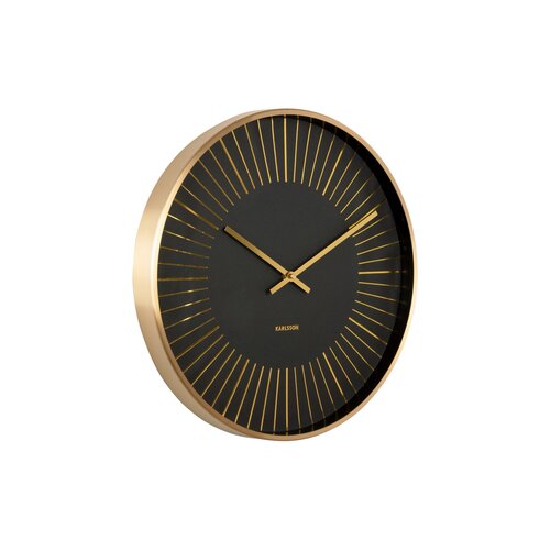 Karlsson 5917BK dizajnové nástenné hodiny 40 cm, čierna