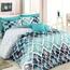Lenjerie pat 1 pers. BedTex Riviéra, turcoaz, 140 x 220 cm, 70 x 90 cm