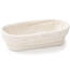 HOME ELEMENTS Coș oval cu inserție din țesătură,28 x 14 x 7,5 cm