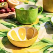 Altom Set de boluri ceramice Tropicana lămâie 12,5cm, 2 buc.