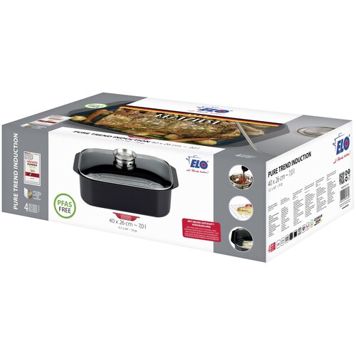 Elo 82660 Zapekacia misa so skleneným vekom aaromatickou rukoväťou Pure Trend 40 x 26 cm