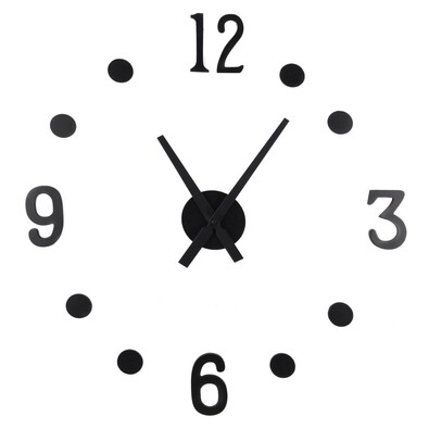 Selbstklebende Uhr NUMBER, Durchmesser 40 cm