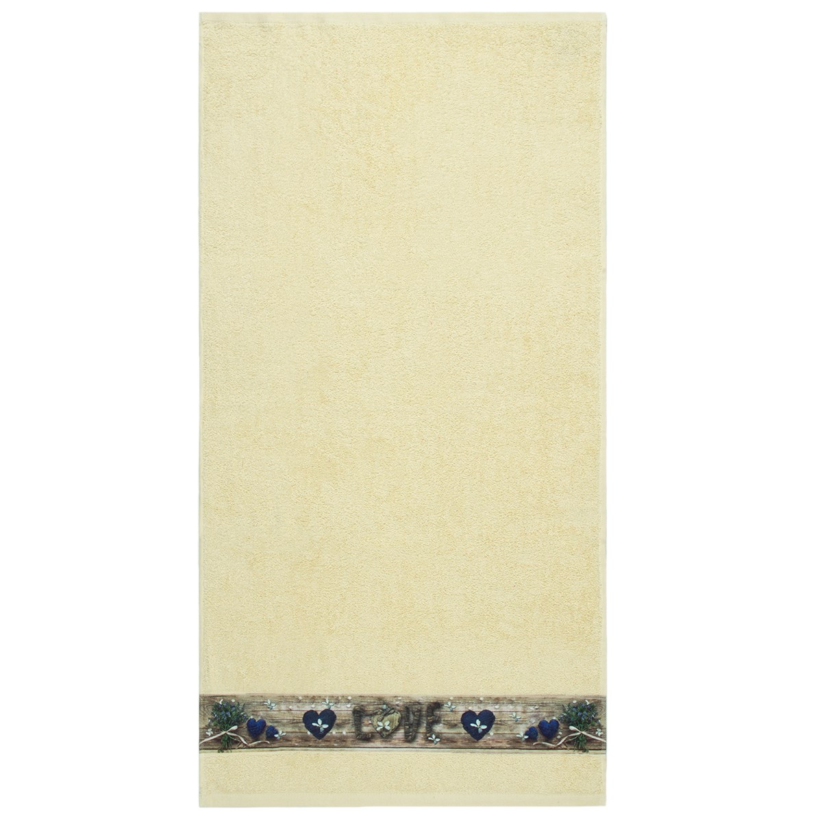 Osuška Love vanilková, 70 x 140 cm, 70 x 140 cm