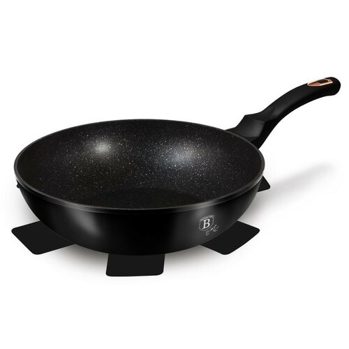 Berlinger Haus Wok ponev z marmorno površino BlackRose Collection, 30 cm