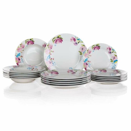 Banquet Столовий набір з 18 предметів Pink Flowers