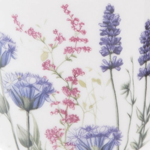 Zestaw 6 porcelanowych kubków Letnia łąka 230 ml,fioletowy